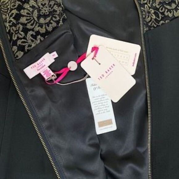 ✨NWT! Ted Baker LORENNE Lace Tunic Black Lace Dress - Picture 10 of 11